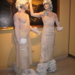 Coppia Statue Viventi per Accoglienza Matrimoni