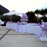 Piantane Floreali in Palloncini per Addobbo buffet sposi