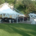 foto addobbo accoglienza sposi romantica