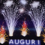 scritta di fuoco Auguri