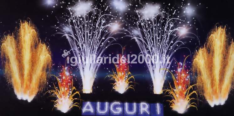 "Scritta di Fuoco Auguri"